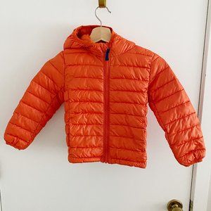 Primary Kids Puffer Coat / orange kids jacket / Primary puffer coat